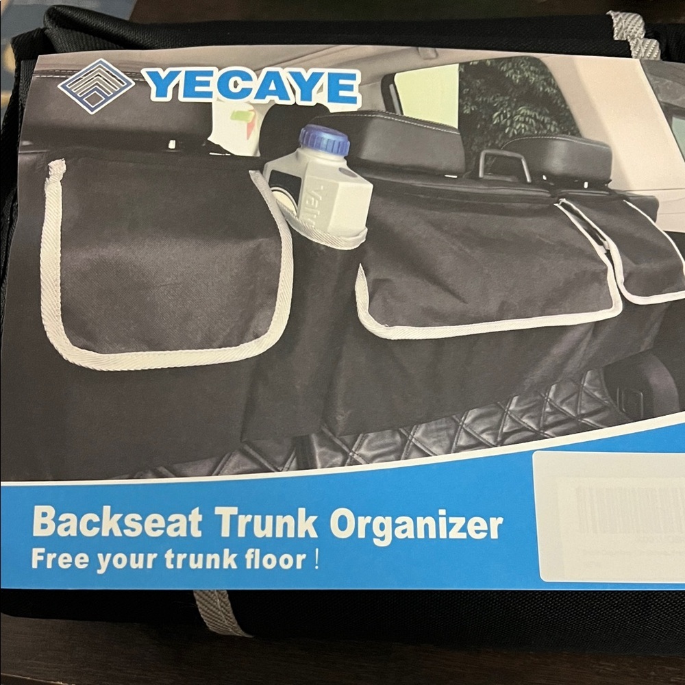 Black Backseat Trunk Organizer